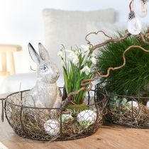 tételeket Drótkosaras tál fogantyúval barna Ø35/30/25cm 3 db-os készlet