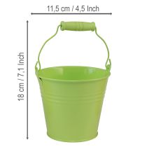 tételeket Vödör füles kankalin kaspó fém pasztell 11,5×8,5cm 8 db