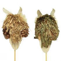 tételeket Bagoly dekoratív virágdugók őszi dekoráció natúr Ø4cm H8cm 4db