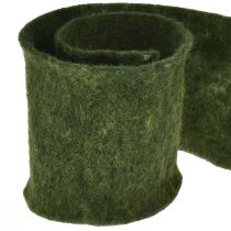 tételeket Filc szalag gyapjú szalag kézműves filc tekercs sötétzöld 15cm 5m