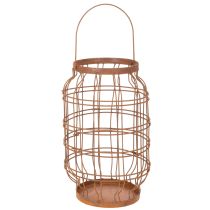 tételeket Kerti lámpa, fém, rozsdás felület, fogantyú, vintage, Ø19.5cm