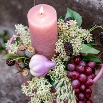 tételeket Növényi dekoráció fokhagyma sárga lila hálóban Ø4,5cm 12 db