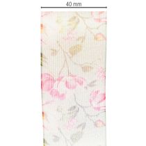tételeket Virágmintás ajándékszalag elegáns ajándékcsomagoláshoz, 15m