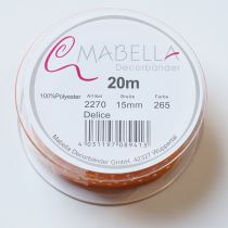 tételeket Ajándékszalag pöttyökkel elegáns ajándékcsomagoláshoz, 1,5 cm széles, 20 m hosszú