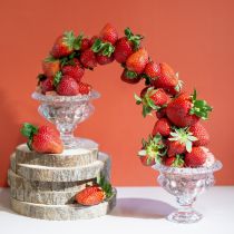 tételeket Klasszikus üvegtál vintage dizájn talppal – átlátszó, Ø13cm x 11 cm – Sokoldalúan használható trófea díszítéshez