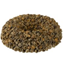 tételeket Természetes koszorú, őszi dekoráció, makk, ajtókoszorú, fali koszorú, barkácsolás, Ø30cm