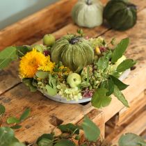 tételeket Őszi dekoráció tök világoszöld zöld sötétzöld Ø13cm 3 db