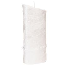 tételeket Esküvői gyertya, ezüst esküvői gyertya, fehér gyertya 210/85mm