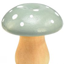 tételeket Fa gomba dekoratív gomba légyölő galóca zöld menta 5cm 8 db