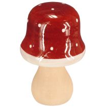 tételeket Fa gombák, mérges gombák, dekoráció, fa, FSC, vörösbarna, Ma 6,5/7 cm, 4 darab