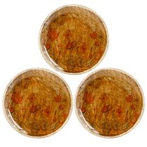 tételeket Fa Tányér Virágok Butterfly Natural Pink Ø15cm 3db