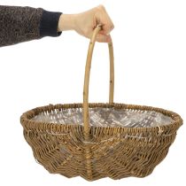 tételeket Burgonyakosár 43/33/23cm fóliával, natúr, 3 db-os szett.