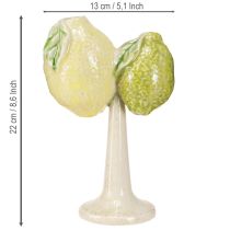 tételeket Kerámia dekorációs citromváza Mediterrán asztaldísz, H22cm