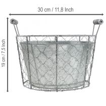 tételeket Drótkosár ültetőcserép, rugós kosár, fém, Ø26cm