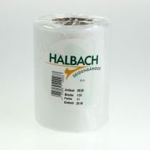 tételeket Fehér koszorú szalag 125 mm 25 m díszszalag temetési szertartás sírdíszítéshez