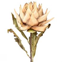tételeket Mesterséges növényi articsóka krém száraz megjelenés Ø15cm 73cm