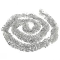 tételeket Csillogó ezüst talmi füzér 270 cm – tökéletes ünnepi dekorációhoz – sokoldalú