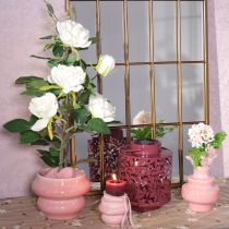 tételeket Levélmotívumos lámpás, napelemes, hangulatos kültéri világításhoz, 25 cm