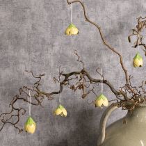 tételeket Fém függővirág romantikus beltéri és kültéri dekorációhoz, 6 cm, 6 darab