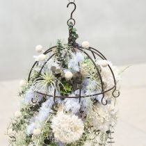 tételeket Fém korona akasztásra rozsdabarna Ø31cm M31cm