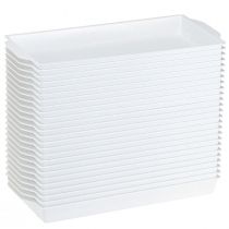 tételeket OASIS® Fehér Szendvicstálca Virágkötészethez és Dekorációhoz 23x11x2,5cm 25 Darabos Készlet