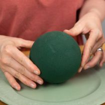 tételeket Virágmintás habgolyó kicsi zöld Ø12cm 5 db