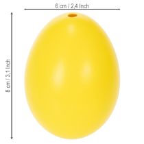 tételeket Húsvéti tojásdísz, igazi libatojás tavaszi hangulatú szobadekorációhoz, 8 cm, 10 darab