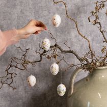 tételeket Húsvéti tojások tavaszi és virágmotívumokkal, kiváló minőségű húsvéti dekoráció, 6 cm, 6 darab