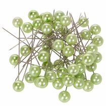 tételeket Gyöngyfejű tűk, almazöld, Ø10mm, 60mm