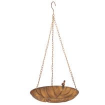 tételeket Dekoratív függőtál, kerti dekoráció, rozsdahatású, Ø31cm, H62cm
