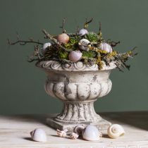 tételeket Növénytál kis cserepes trófea antik beton Ø15cm H13cm