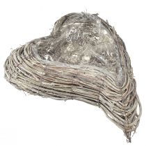 tételeket Rattan virágtartó, ívelt, natúr fehér, 30x35cm