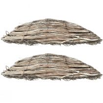 tételeket Rattan szőlőből készült virágcserepek, natúr fehér, 40x13cm, 2 darab - Vidéki ház dekorációs növényei