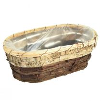 tételeket Növénytálca, natúr fa, 3 színű, L29,5/25/23 cm, 3 db-os készlet