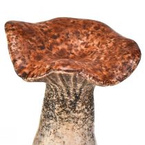tételeket Természet ihlette dekoratív gombafigurák - a barna különböző árnyalatai, 6,4 cm - Bájos díszítőelemek kertben és otthonban, 3 darabos csomag