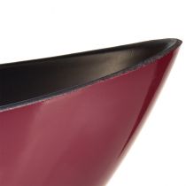 tételeket Modern félholdas tál sötétvörös műanyagból 39 cm - sokoldalú dekoráció - 2 db