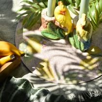 tételeket Tányéralátétek Kerek Szürke Filc Nyári Citrom 31cm 2 db