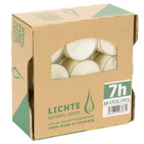 tételeket PURE Nature Lights mécsesek repceviaszból, természetes ízesítésűek Égési idő 7 óra, 18 darab