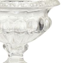 tételeket Klasszikus üvegtál vintage dizájn talppal – átlátszó, Ø13cm x 11 cm – Sokoldalúan használható trófea díszítéshez