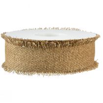 tételeket Dekoratív szalag barna arany rojtok W40mm L15m