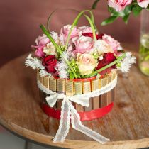 tételeket Csipke szalag esküvői szalag dekoratív szalag csipke fehér 28mm 20m