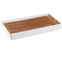 tételeket Kúpos gyertyák Asztali gyertyák karamell színben 34mm x 300mm 4 db
