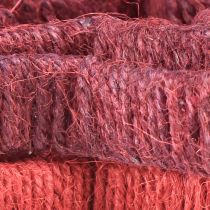 tételeket Csillagálló karácsonyi dekoráció juta piros 13/18cm 4db