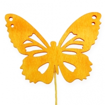 tételeket Dísz pillangók dróton 3 színű 8cm 18db