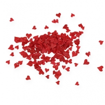 Szórható dekorációs szívek piros 5-8mm 1000p