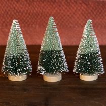 tételeket Mini műfenyő hóval Ø5cm M10cm 6 db