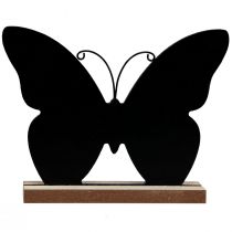 tételeket Asztali dekoráció fa dekoráció pillangó fekete natúr 12cm 6db