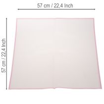 tételeket Transmatt rózsaszín nedvességálló virágkötő fólia 57 cm, méretre vágható csokrokhoz 20 db