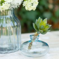 tételeket Vázák hagymás laposüveg dekoratív vázák kék Ø9cm H6cm 6 db