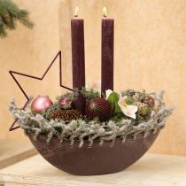 tételeket Méhsejt golyók Bordói rózsaszín csillámpor Ø7cm 4 db